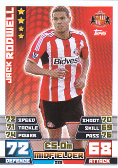 Jack Rodwell Sunderland 2014/15 Topps Match Attax #285